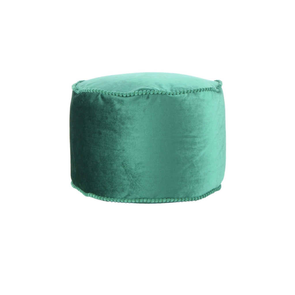 Pouf Rotondo Taj Mahal in Velluto Blu