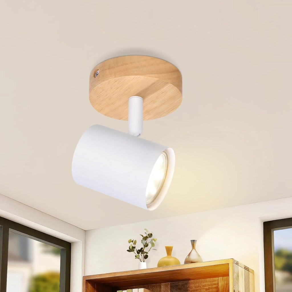 ZMH Faretto da soffitto 1 fiamma GU10 girevoli 350° per corridoio