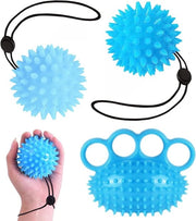 Set di 3 Stressball per Adulti | Allenatore di Presa e Ballo Anti Stress | Ballo di Massaggio per Rinforzo della Mano e Allenamento delle Dita