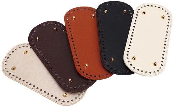 Set di fondi per borse in PU pelle - 5 pezzi - con forma ovale - inclusi 2 ago per cucire - per borse DIY - resistenti e facili da pulire - fondi per borse 

Dettagli tecnici: 
- 5 pezzi 
- Materiale: PU pelle 
- Inclusi 2 ago per cucire