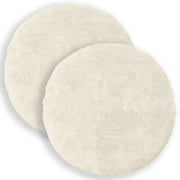 Federa 2 pz HEERLEN Bianco Ø 50 cm Pelliccia di Coniglio Finta 922793