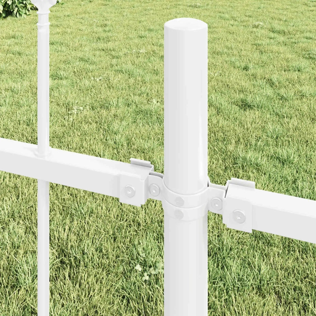 Recinzione per Giardino | Recinzione da cortile 5 pz Bianco 8,5 x 0,8 m