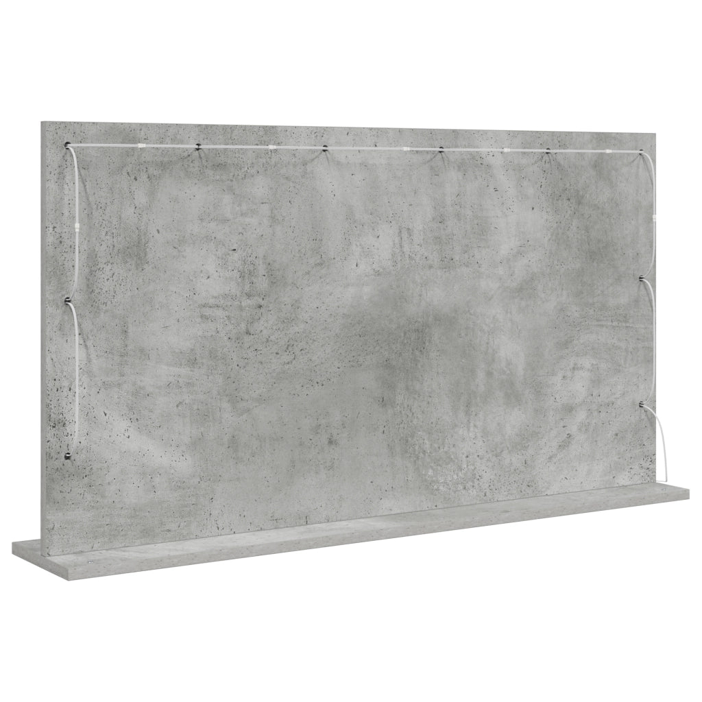 Specchio da Toeletta Grigio cemento Cemento 100 x 55 x 18 cm