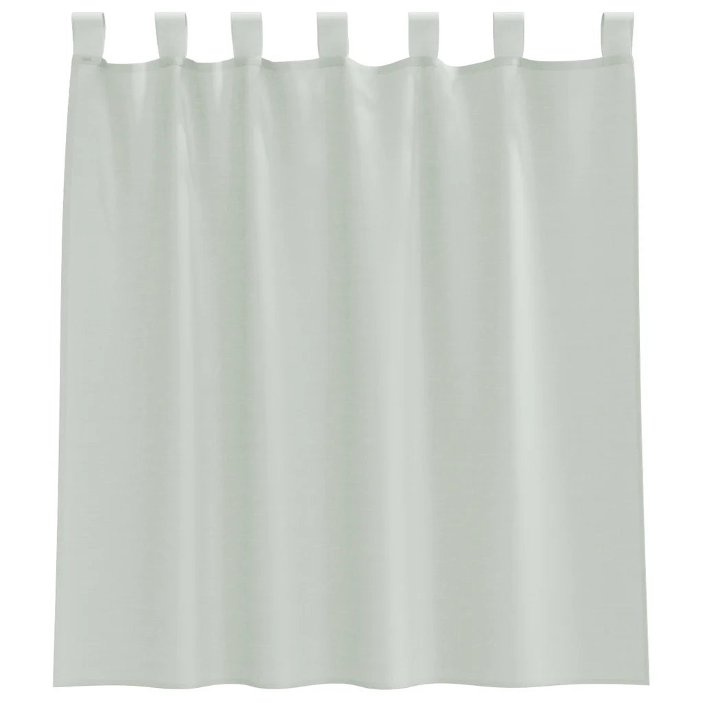 Tende in Voile con Passanti 2 pz Grigio Chiaro 140x140 cm