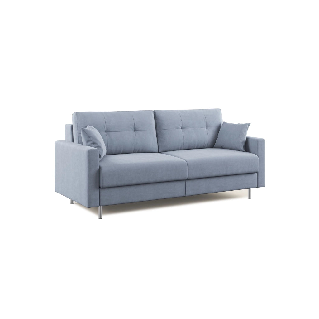Megan Divano letto matrimoniale in microfibra smacchiabile T11 208 cm (mat. 160x197) carta da zucchero