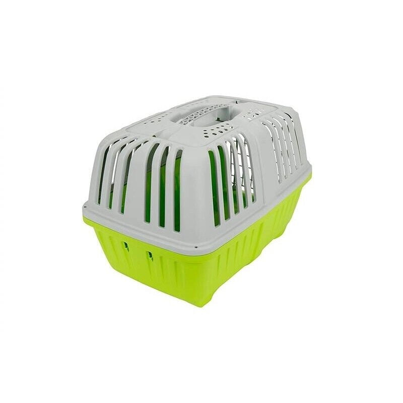 TRASPORTINO CANE GATTO DA VIAGGIO IN PLASTICA CON PRATICA MANIGLIA 55X36X36CM