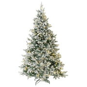 Albero di natale innevato scott 210 cm con 550 luci led integrate
