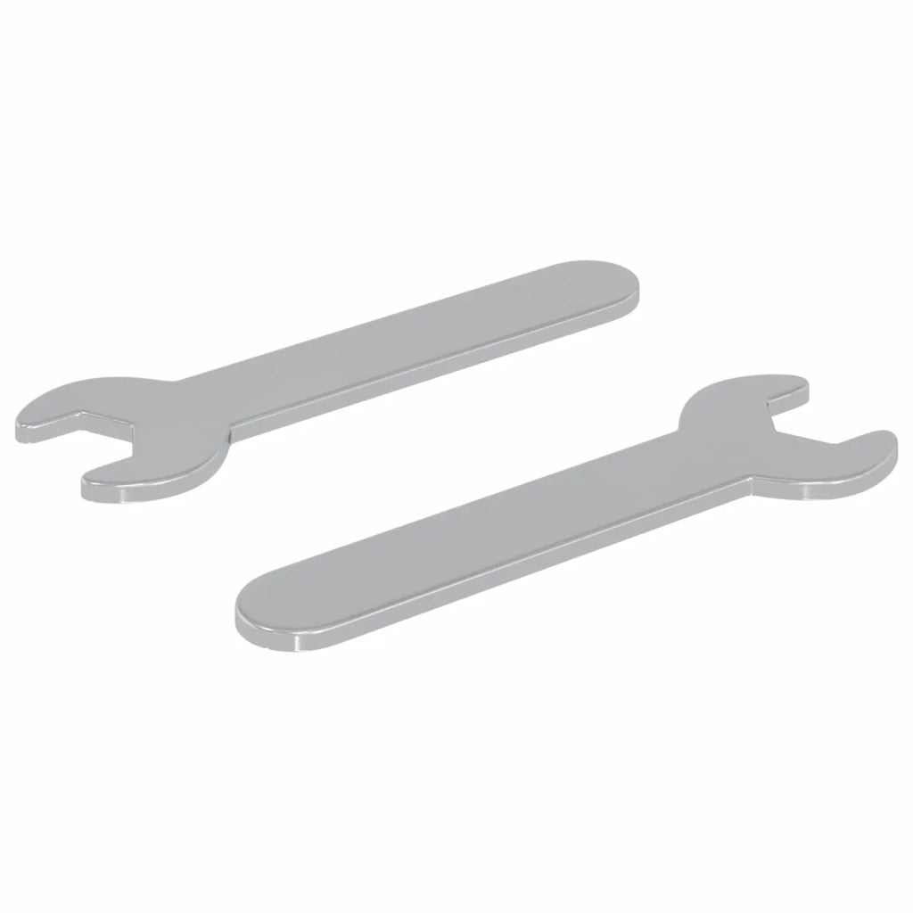 Chiave inglese 2 pcs Argento 10 mm Ferro 864871