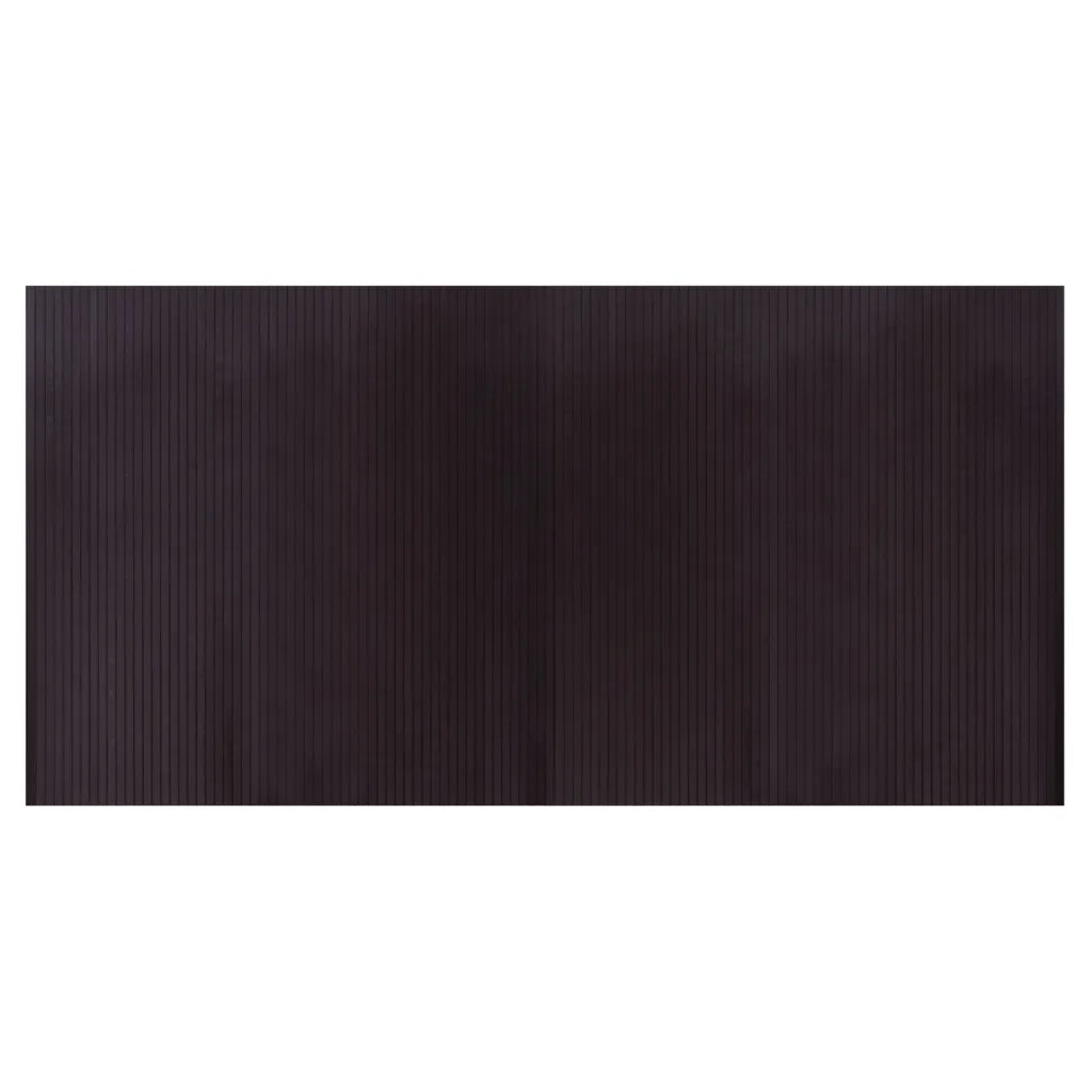 Tappeto Rettangolare Marrone Scuro 100x200 cm in BambÃ¹