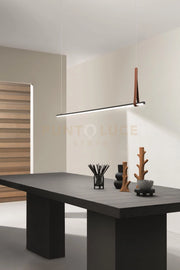 SOSPENSIONE REGOLI ORIZZONTALE NERO L.150CM 3000K 1340LM 24W DIMMERABILE