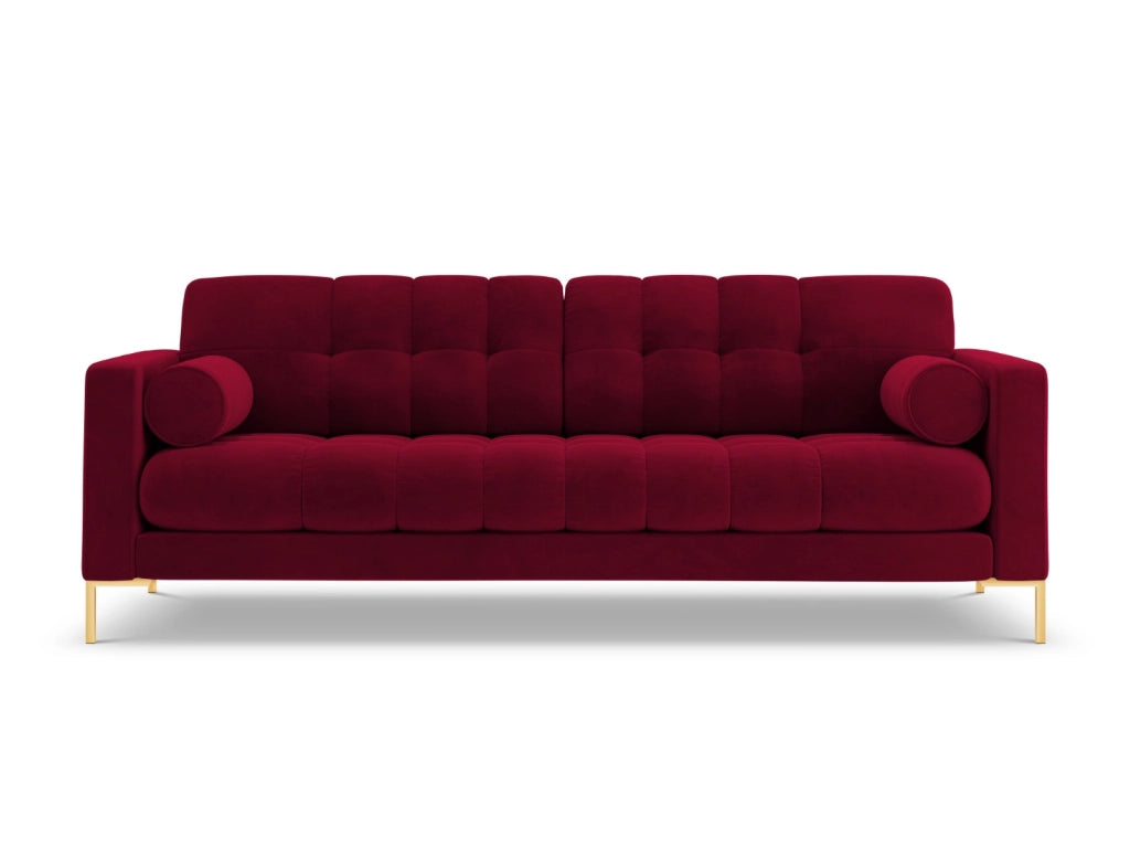 Cosmopolitan Design - Divano "Bali" 4 posti in velluto rosso 