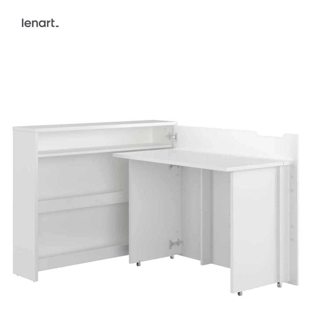 SCRIVANIA WORK CONCEPT CW 01P BIANCO LUCIDO DESTRO