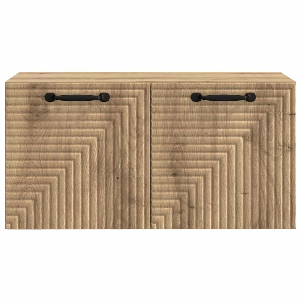 Mobile Porta TV da Muro Rovere Artigianale 59,5 x 31 x 30 cm