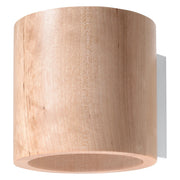 Applique RONDEO in legno chiaro/bianco G9 Pure Lume