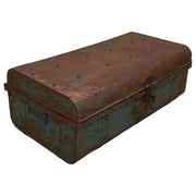 Valigia artigianale in metallo, 67x37x25h cm