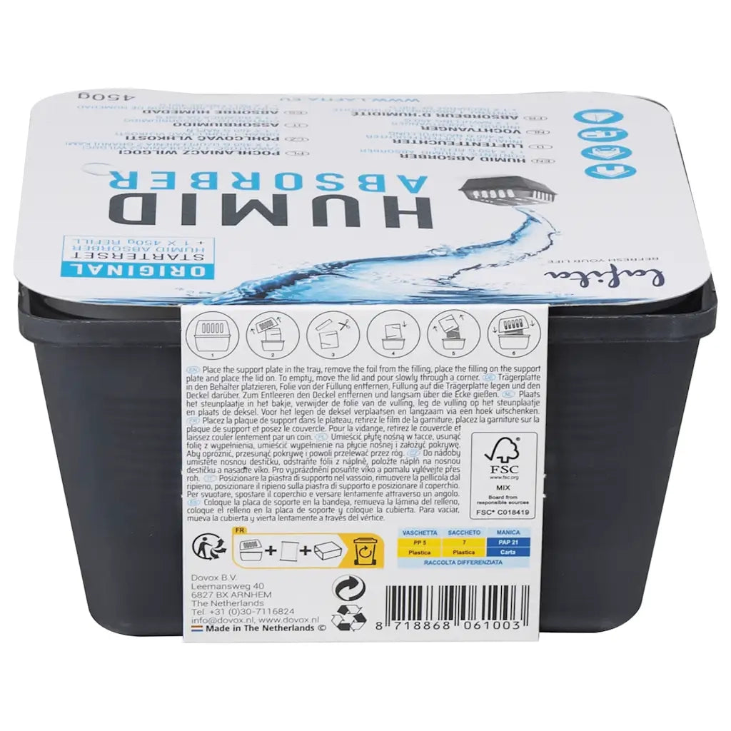 Lafita Assorbitori di Umidità con Sacchetti di Ricarica 4 pz 450 g 4015914
