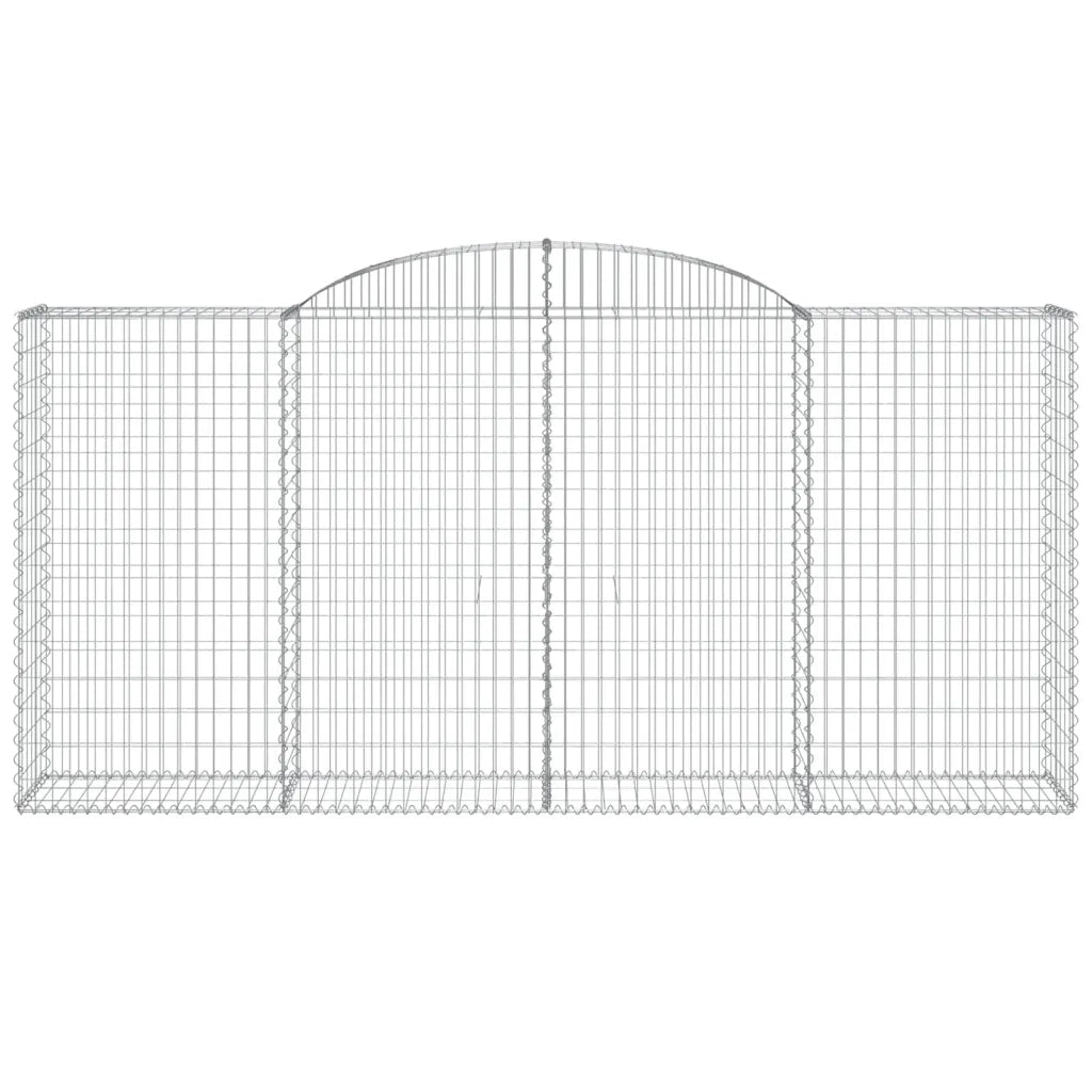 Cesti Gabbioni ad Arco 9 pz 300x50x140/160 cm Ferro Zincato 3146744