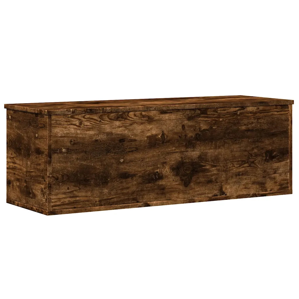 Contenitore Portaoggetti Rovere Fumo 102x35x35 cm in Truciolato 840692