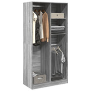 Armadio Grigio Sonoma 100x50x200 cm in Legno Multistrato 3307770