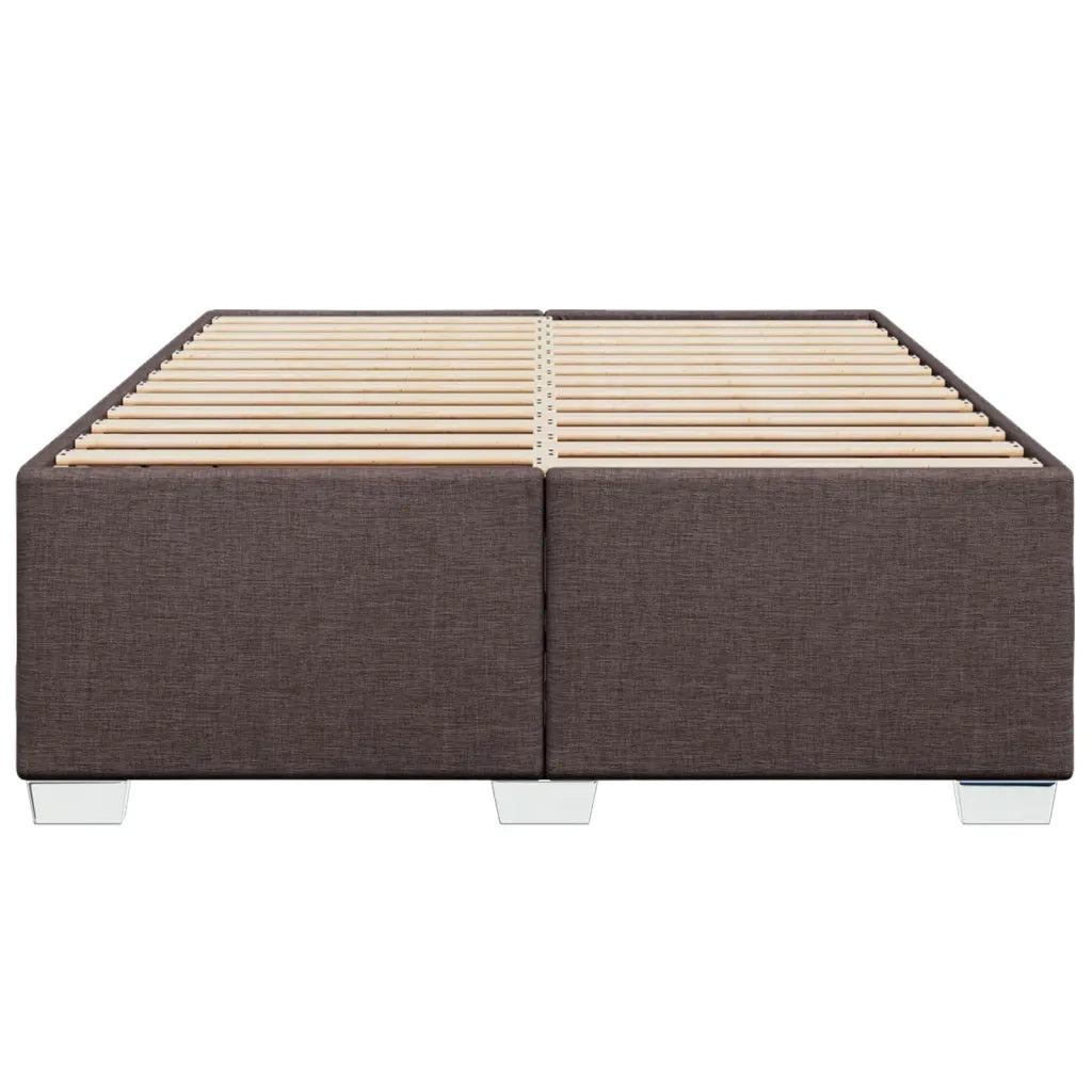 Giroletto senza Materasso Marrone Scuro 140x190 cm Tessuto 3284474