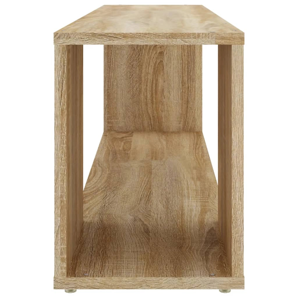 Mobile TV multimediale mensola TV credenza TV sala da pranzo soggiorno camera da letto rovere Sonoma 100 x 24 x 32 cm legno ingegnerizzato marrone 02_0027410