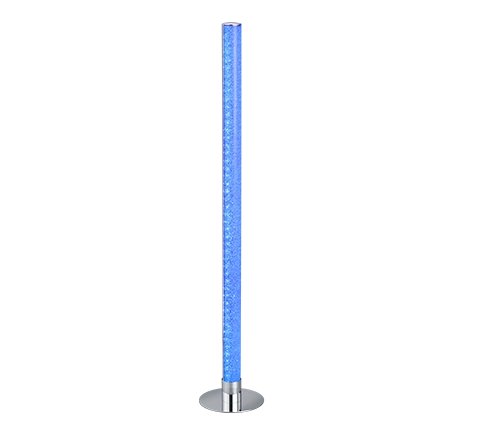 Piantana LED a tubo RGB, metacrilato e metallo, H 105 cm, Leia