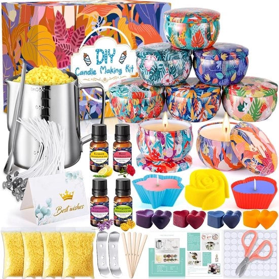 Kit per creare candele - Crea il tuo set di candele, regalo fai da te per candele profumate, kit per creare candele