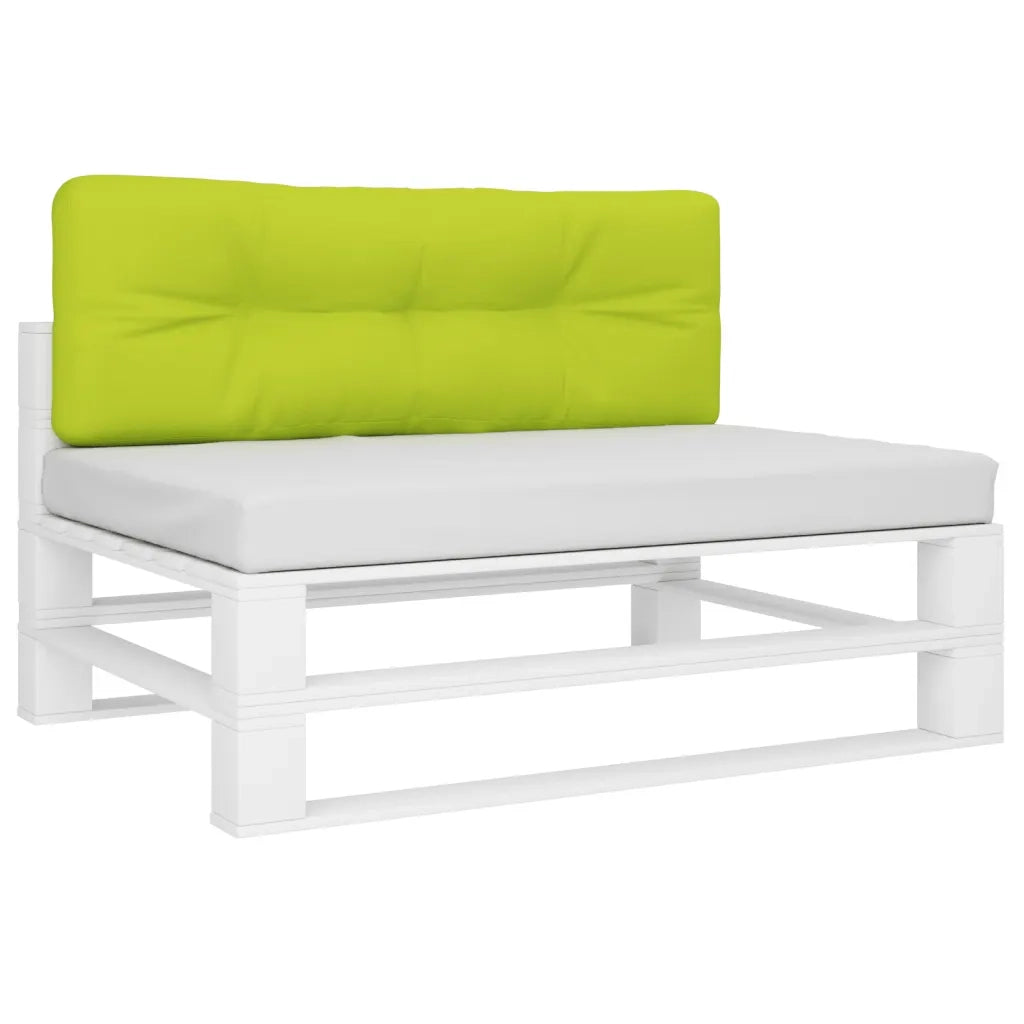 Cuscino per Pallet Verde Brillante 120x40x12 cm in Tessuto