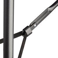 Tavolo da giardino pieghevole da campeggio 72 x 178 x 74 cm nero 2013111