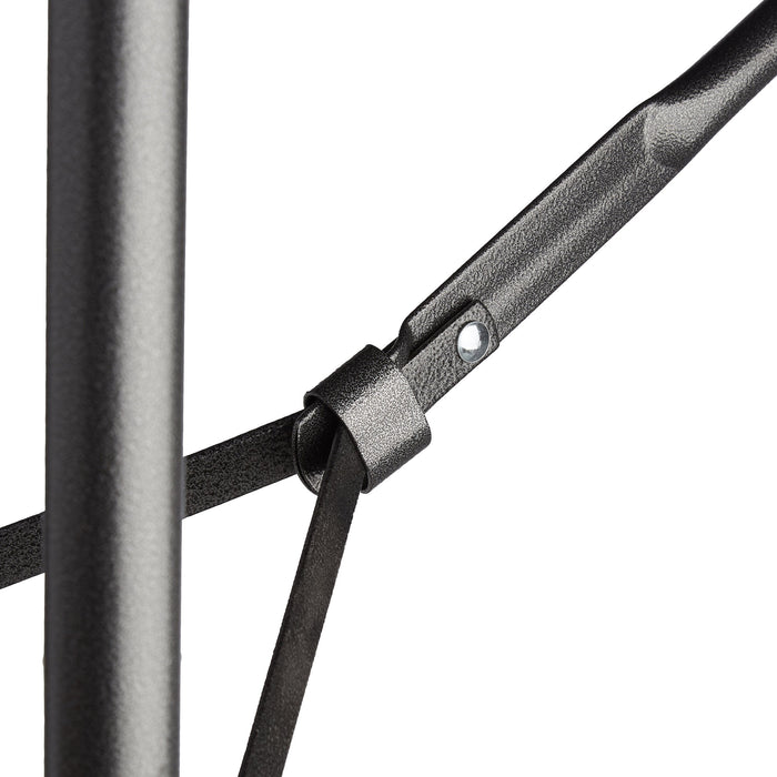 Tavolo da giardino pieghevole da campeggio 72 x 178 x 74 cm nero 2013111