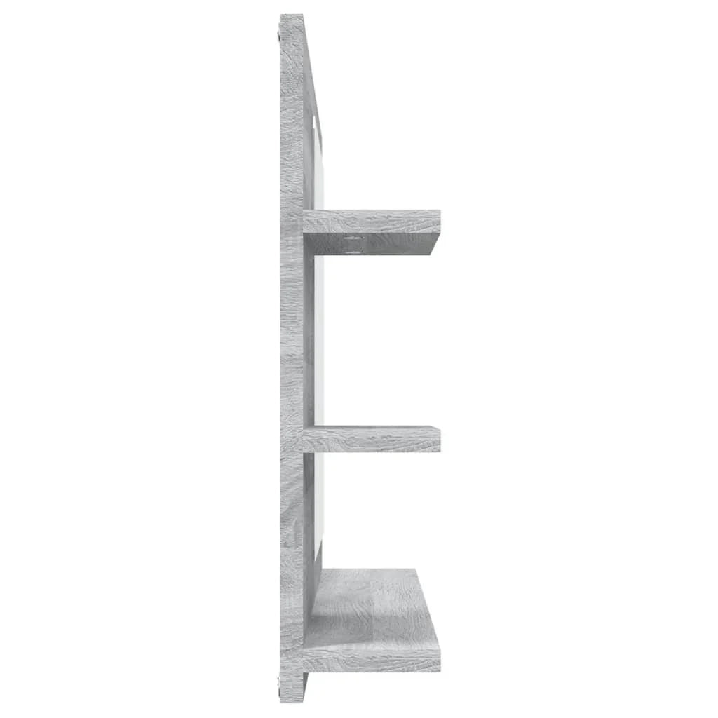 Specchio da bagno 60 x 10,5 x 45 cm in legno ingegnerizzato grigio 02_0006901