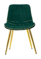 Sedia Paris Verde/Gold Set 2 Pz Cm 51X59X79