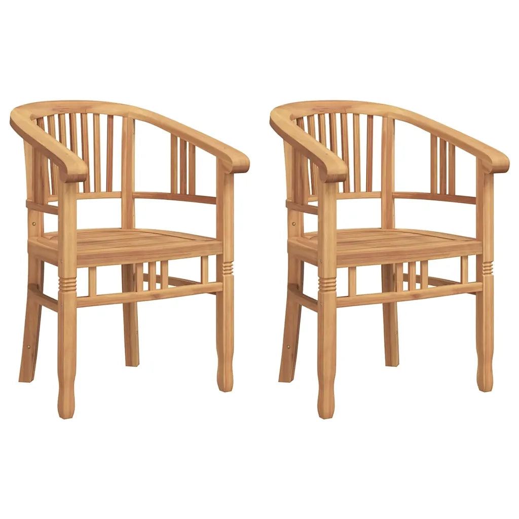 vidaXL Sedie da giardino 2 pcs Marrone 63 x 58 x 89 cm