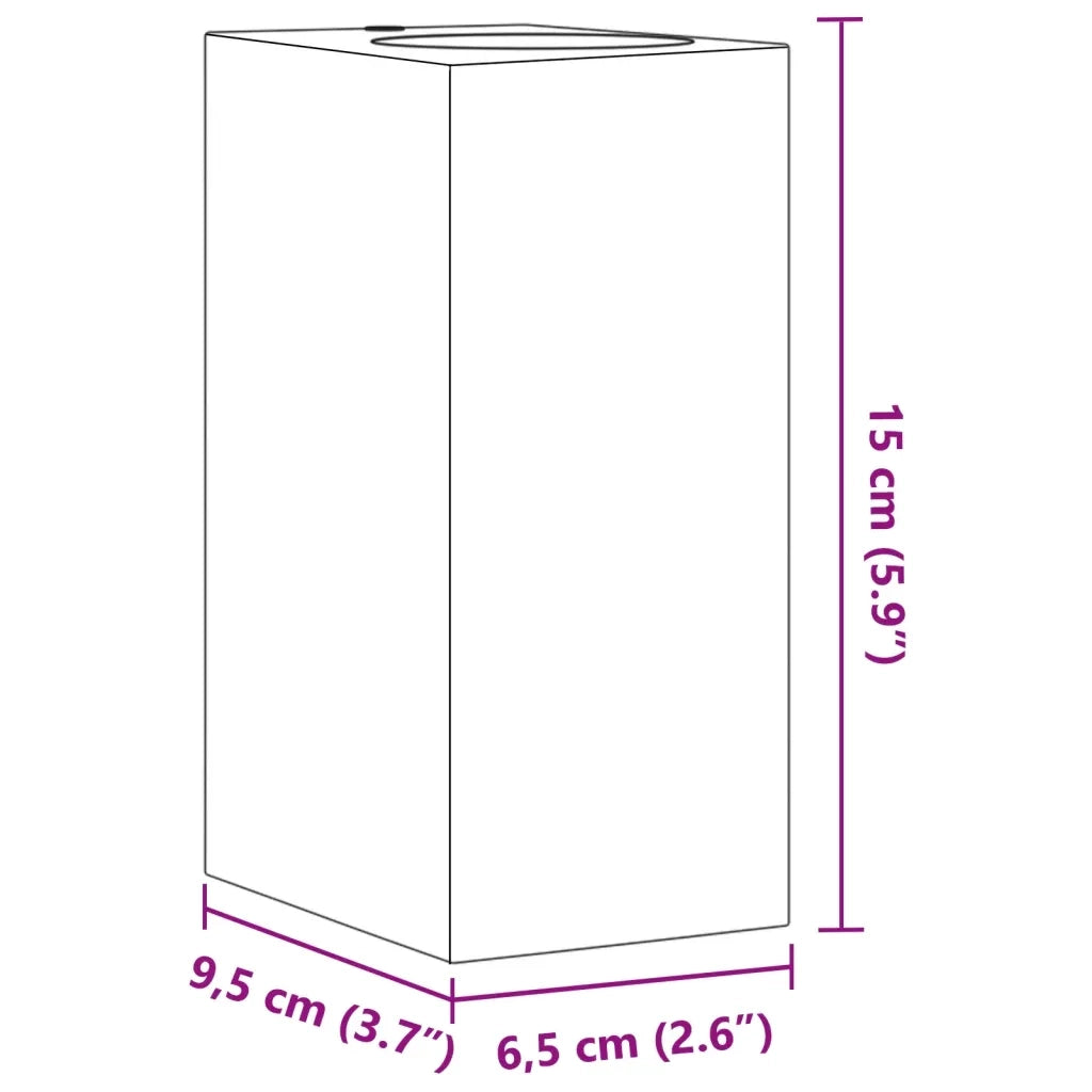 Applique da Parete per Esterni 2 pz Nere Alluminio Pressofuso CFW2605072