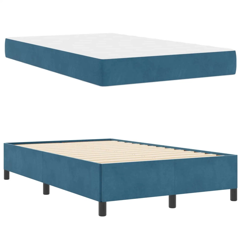 Struttura del letto Blu Scuro 120 x 200 cm Tessuto 3399058