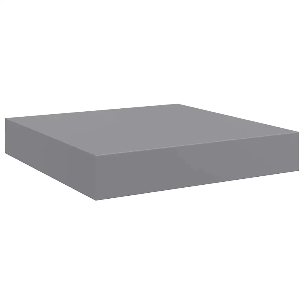 Mensole a Muro 4 pz Grigie 23x23,5x3,8 cm in MDF cod mxl 32883
