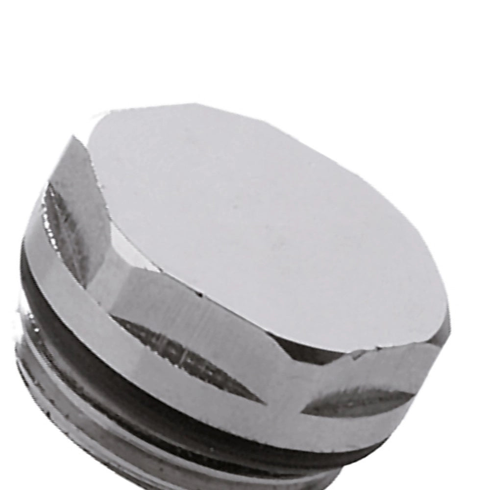 Tappo in ottone cromato per radiatori 3/8