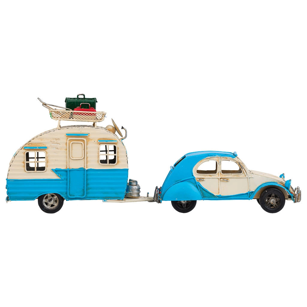 RimorchioCaravanCaravan inMetalloBlu 41x9,5x15,5h
