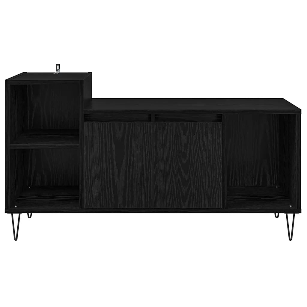 Mobile TV Rovere Nero 100 x 35 x 55 cm Legno multistrato 882722