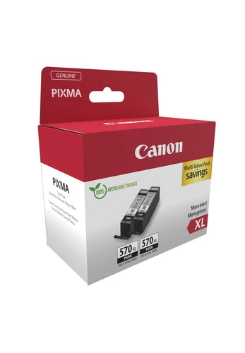 Canon 0318C010 cartuccia d'inchiostro 2 pz Originale Resa elevata (XL) Nero