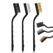 Set di Spazzole in Acciaio, Ottone e Nylon – Lunghezza 166 mm | Versatilità e Durata | Pulizia di Superfici Diverse