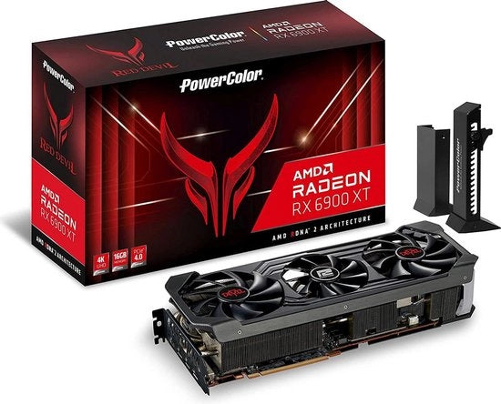 Cartuccia grafica PowerColor Raudona Devil AXRX 6900XT 16GB D6-3DHE/OC AMD Radeon RX 6900 XT 16 GB GDDR6