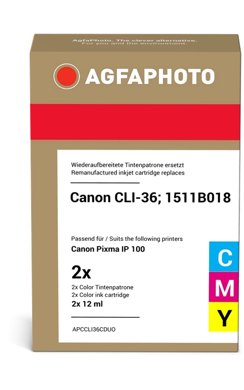 ORIGINAL Agfa Photo Multipack differenti colori APCCLI36CDUO