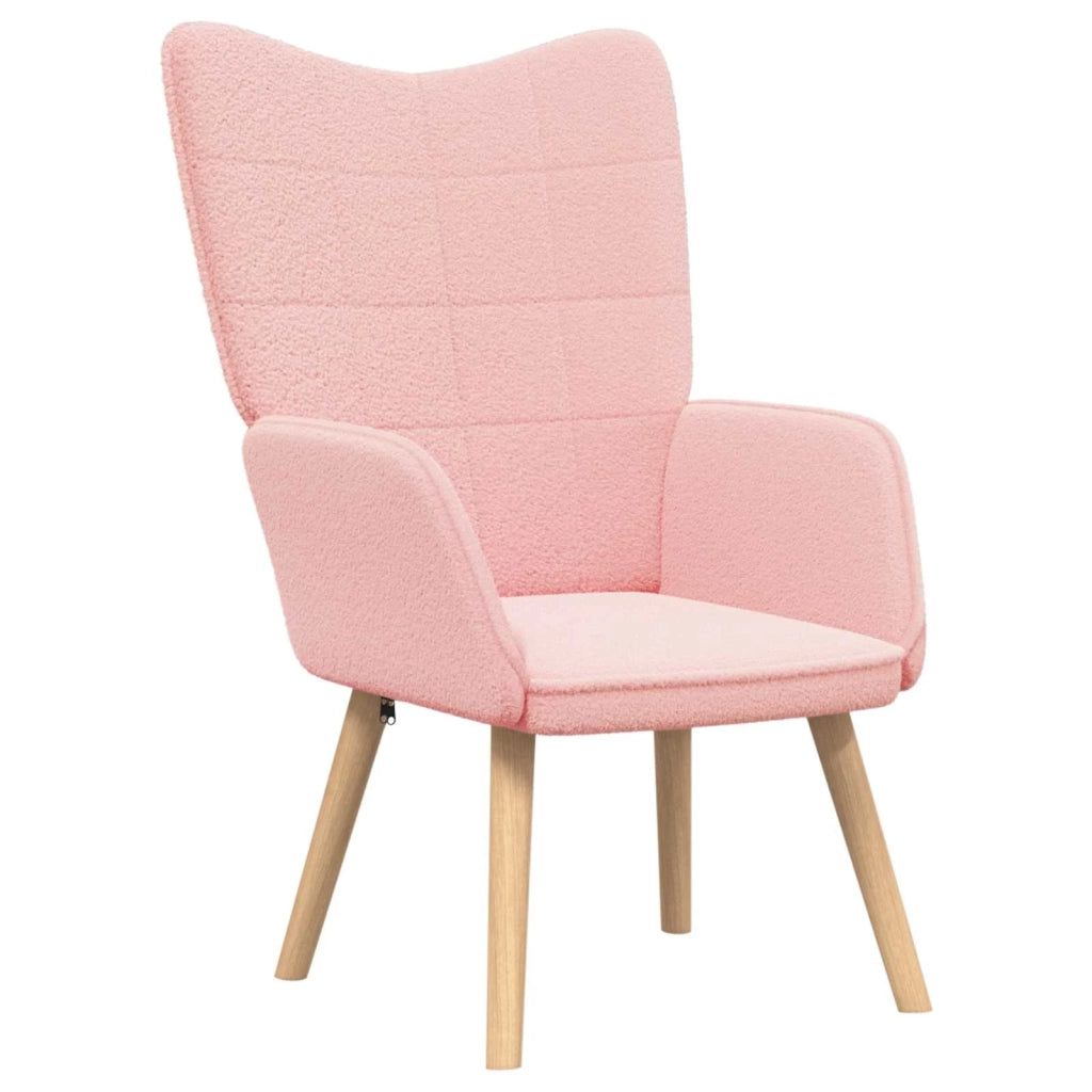 Divano Sedia-Poltrona Rosa 62 x 67 x 95,5 cm Tessuto Sherpa