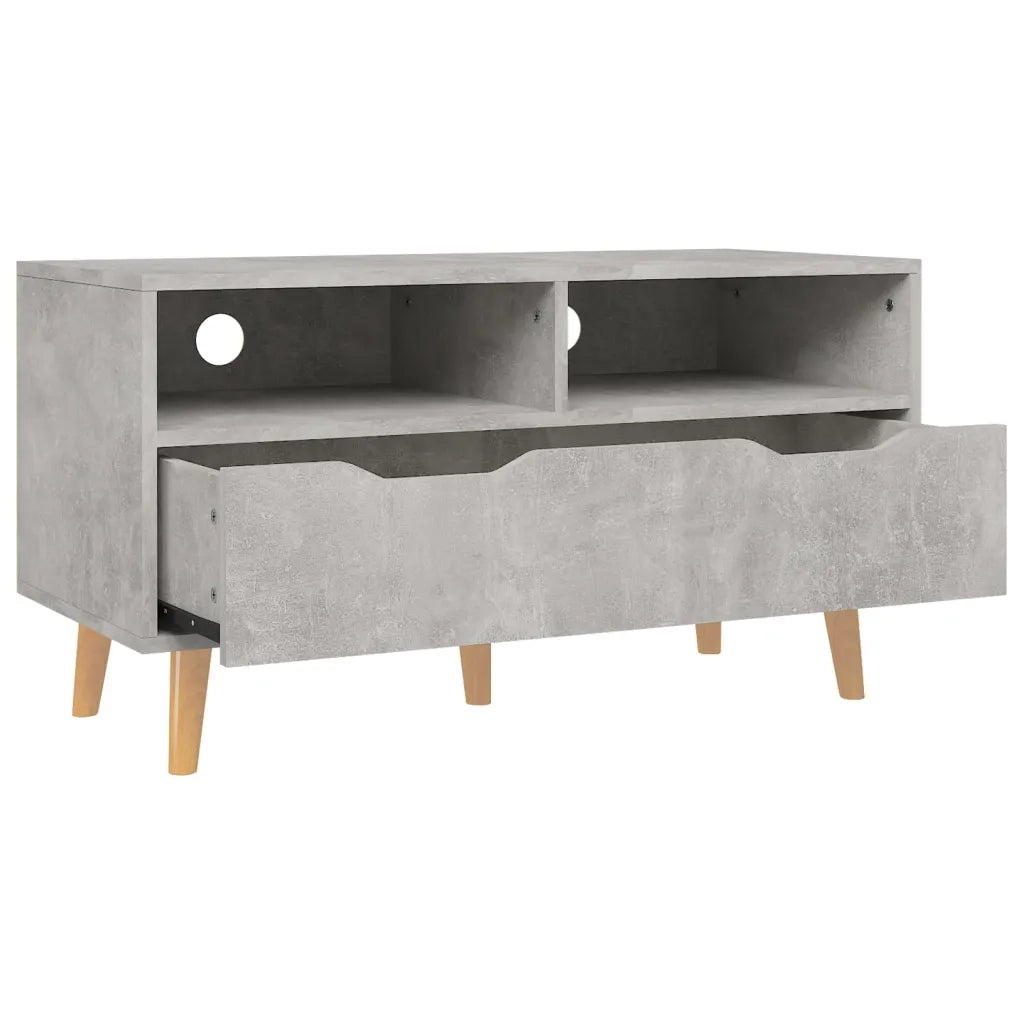 Mobile Porta TV Grigio Cemento 90x40x48,5 cm Legno Multistrato 326781