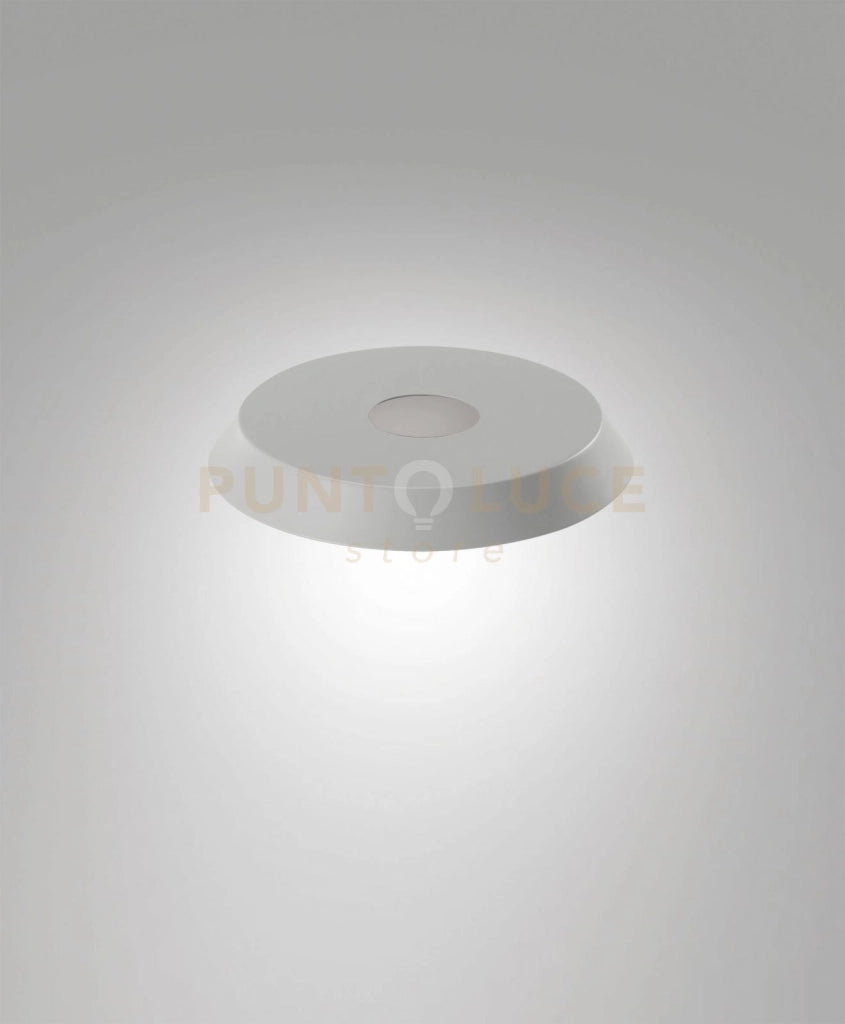 3804-56-288 DIFFUSORE/PARALUME IN METALLO GRIGIO D.20CM H.2,5CM PER KIT LUCI 8W