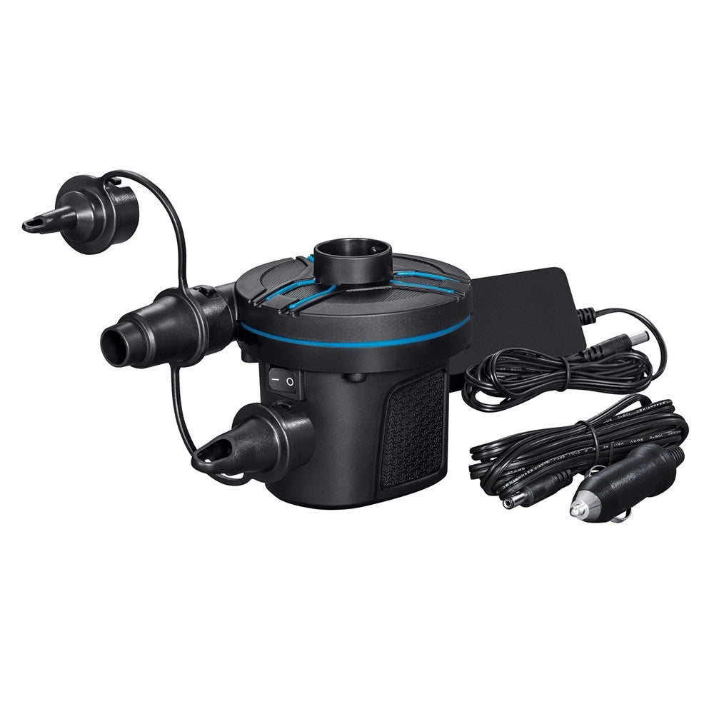 Trade Shop - Pompa Di Gonfiaggio Elettrica Powertouch Accendisigari 12/230v 490l/min 3 Adattatori 62255 -
