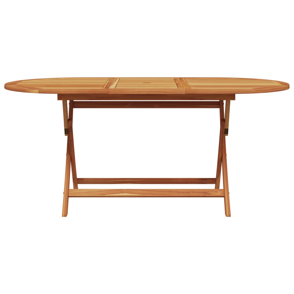 Set da Pranzo da Giardino in Legno di Acacia Anthracite 5 Pezzi