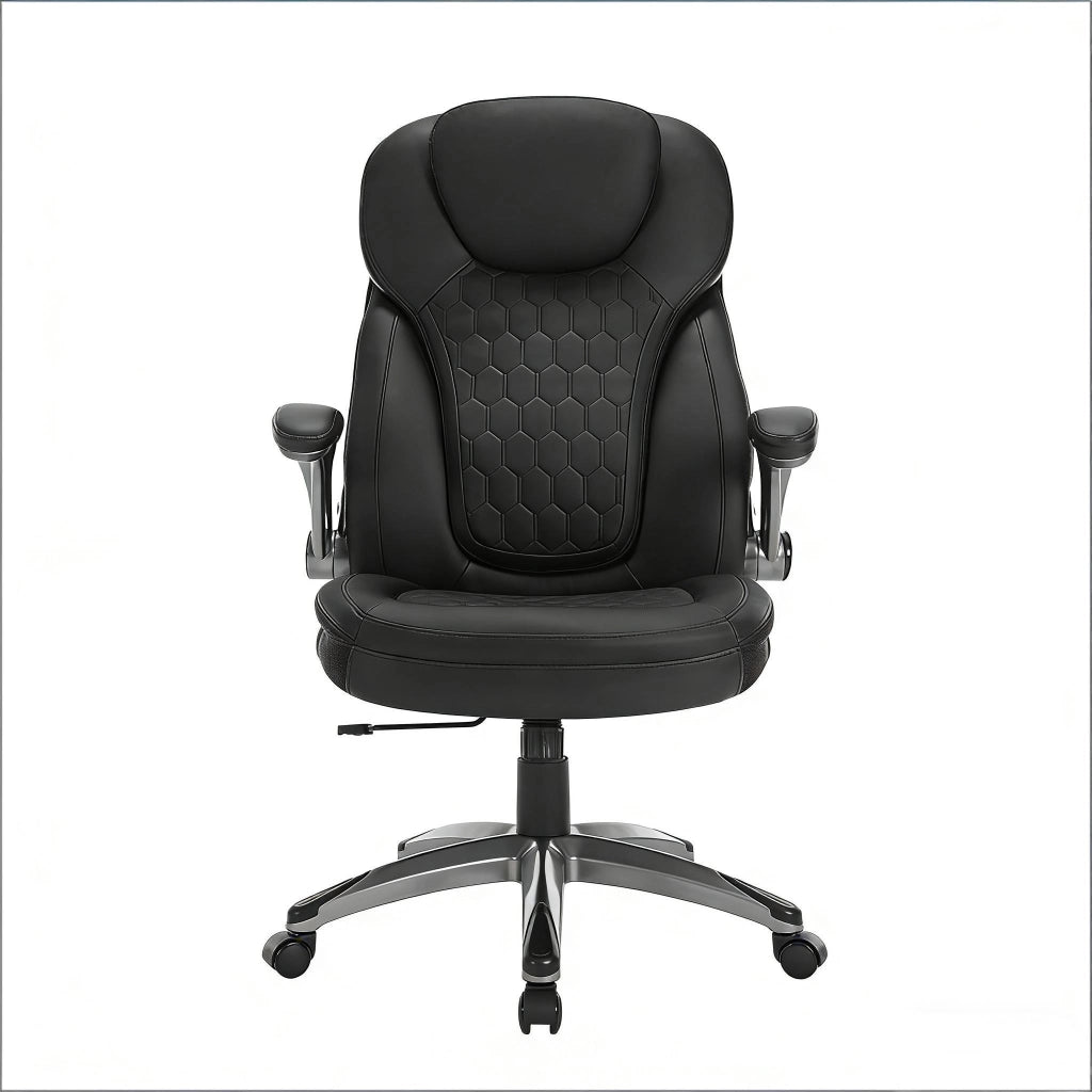 SEDIA UFFICIO Esecutiva Schienale alto 67,5x120x73 cm Nero PU Mesh