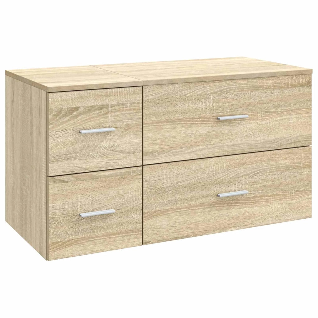 Set di mobili per il bagno 2 pz Rovere Sonoma 3404018